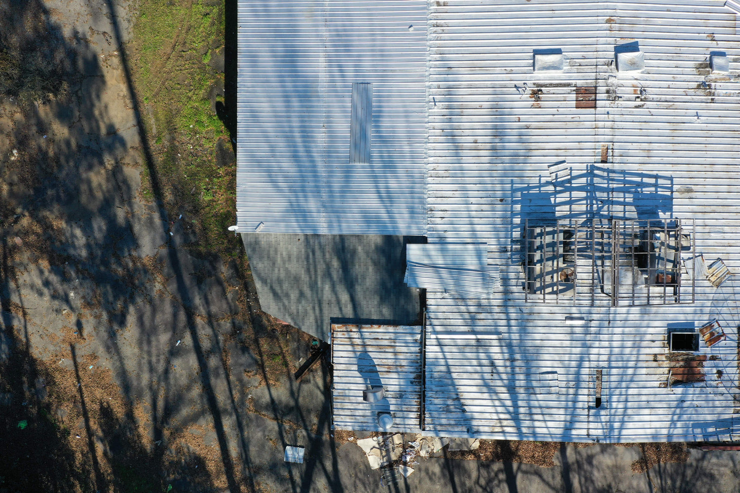 Aerial Drone Commercial Structure Survey. Columbia South Carolina