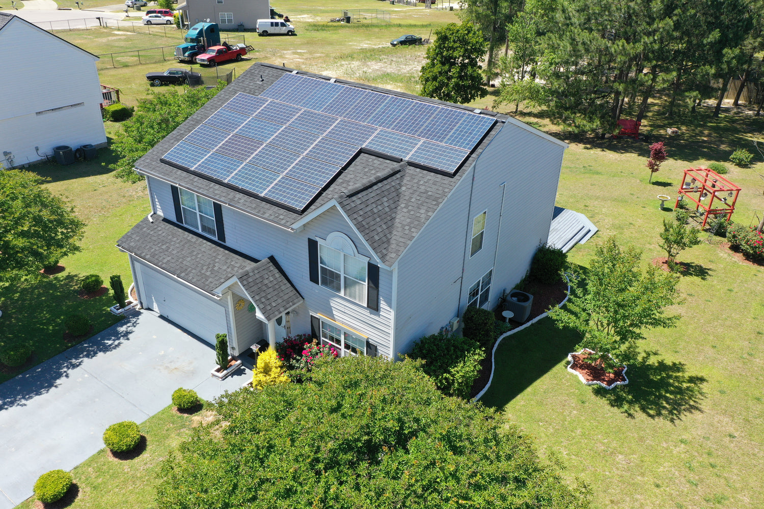 Atlas Roofing and Solar Charcoal HDZ Roof Replacement with Solar Panel Detach and Reset